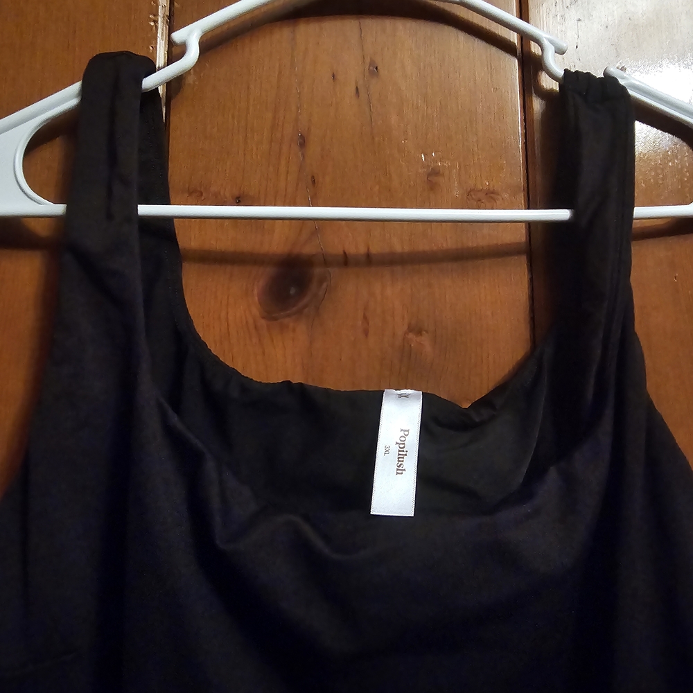 Popilush Black Sleeveless Jumpsuit